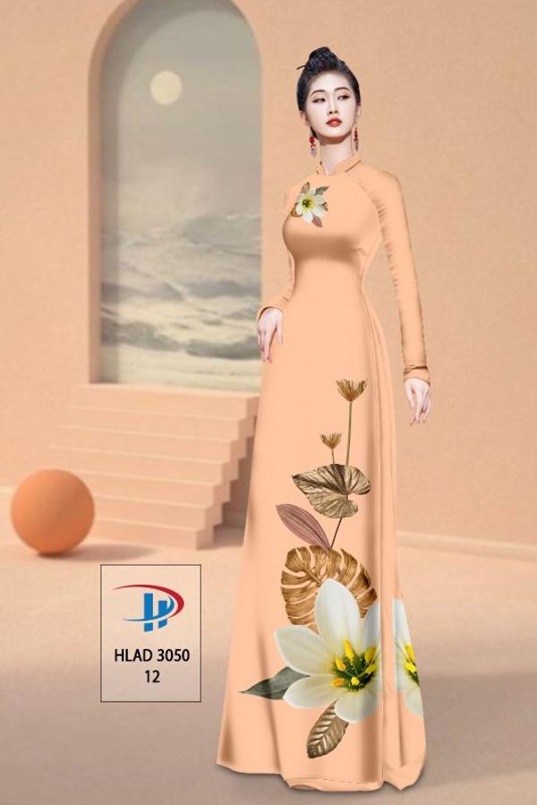 Vải Áo Dài Hoa In 3D AD HLAD3050 20